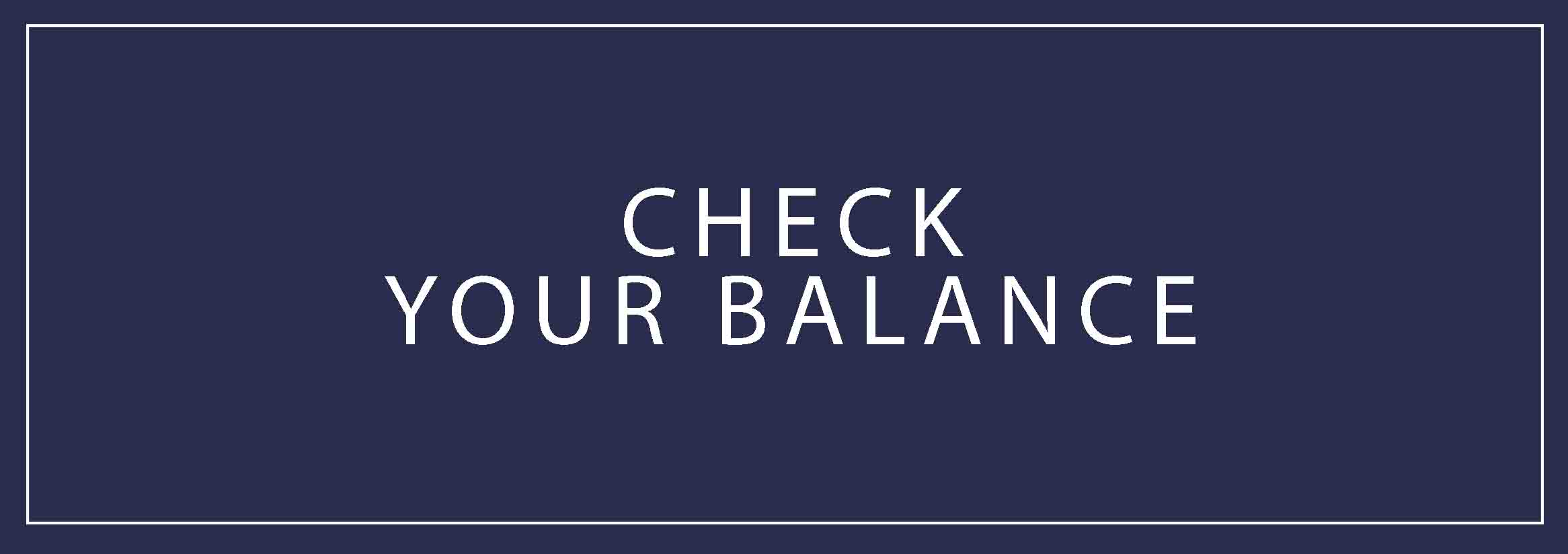 check your balance